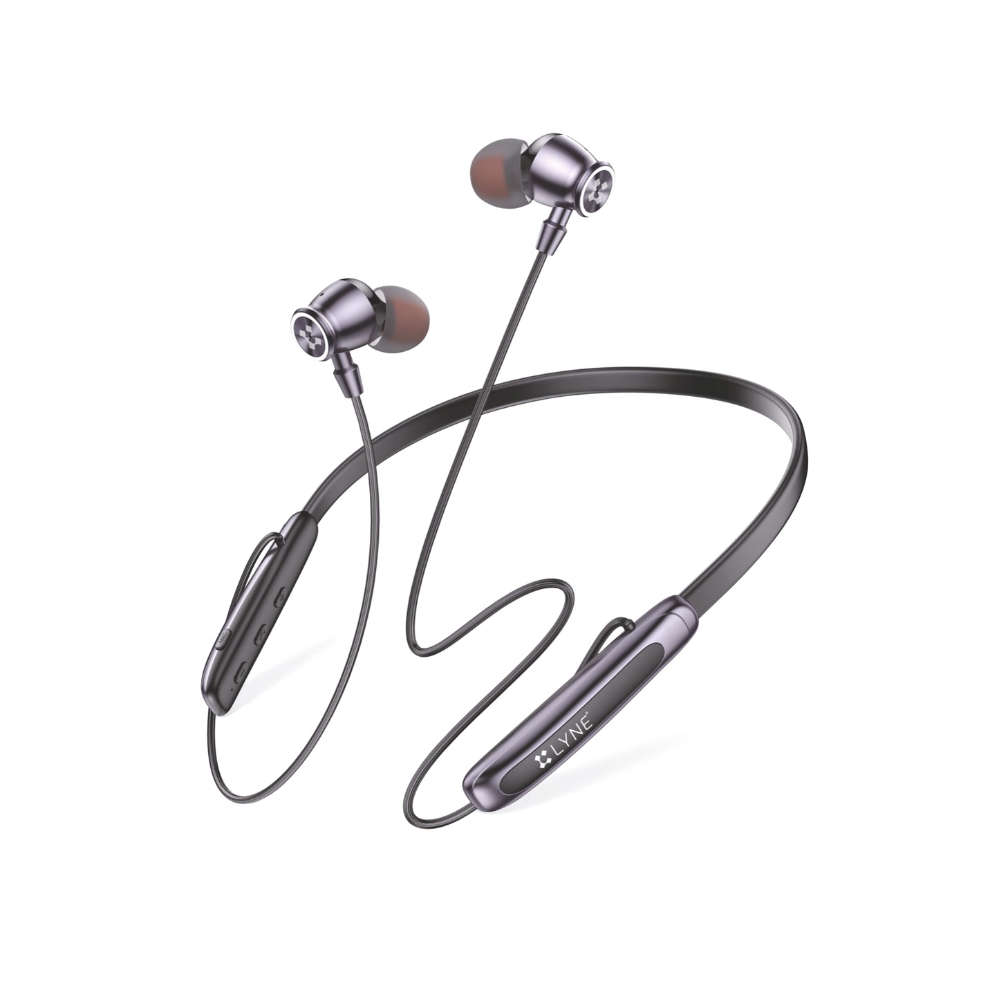 LYNE Rover 28 100 Hours Music Time Bluetooth Neckband with ANC and Gaming Mode