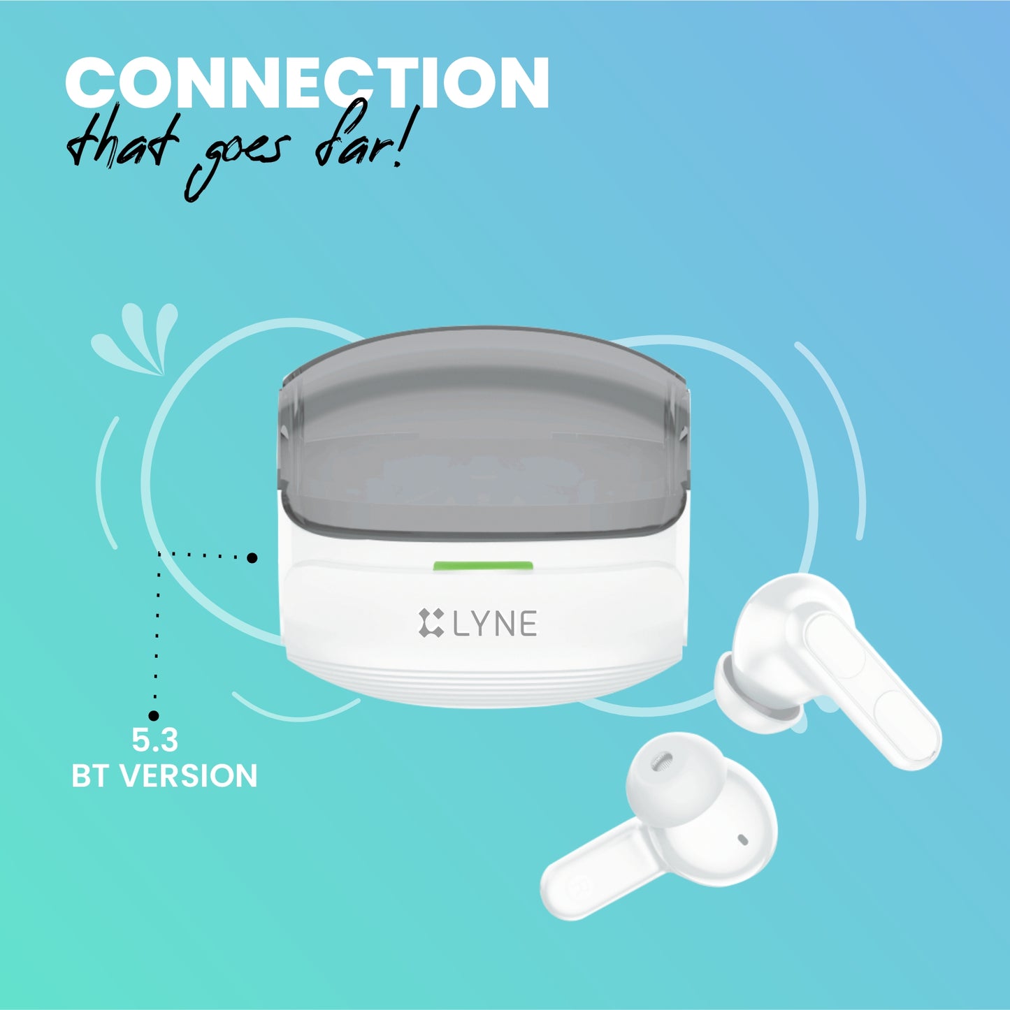 LYNE CoolPods 31 30 Hours Music Time True Wireless Earbuds