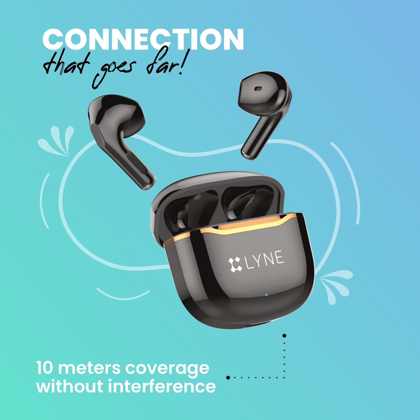 LYNE CoolPods 7 24 Hours Music Time True Wireless Earbuds
