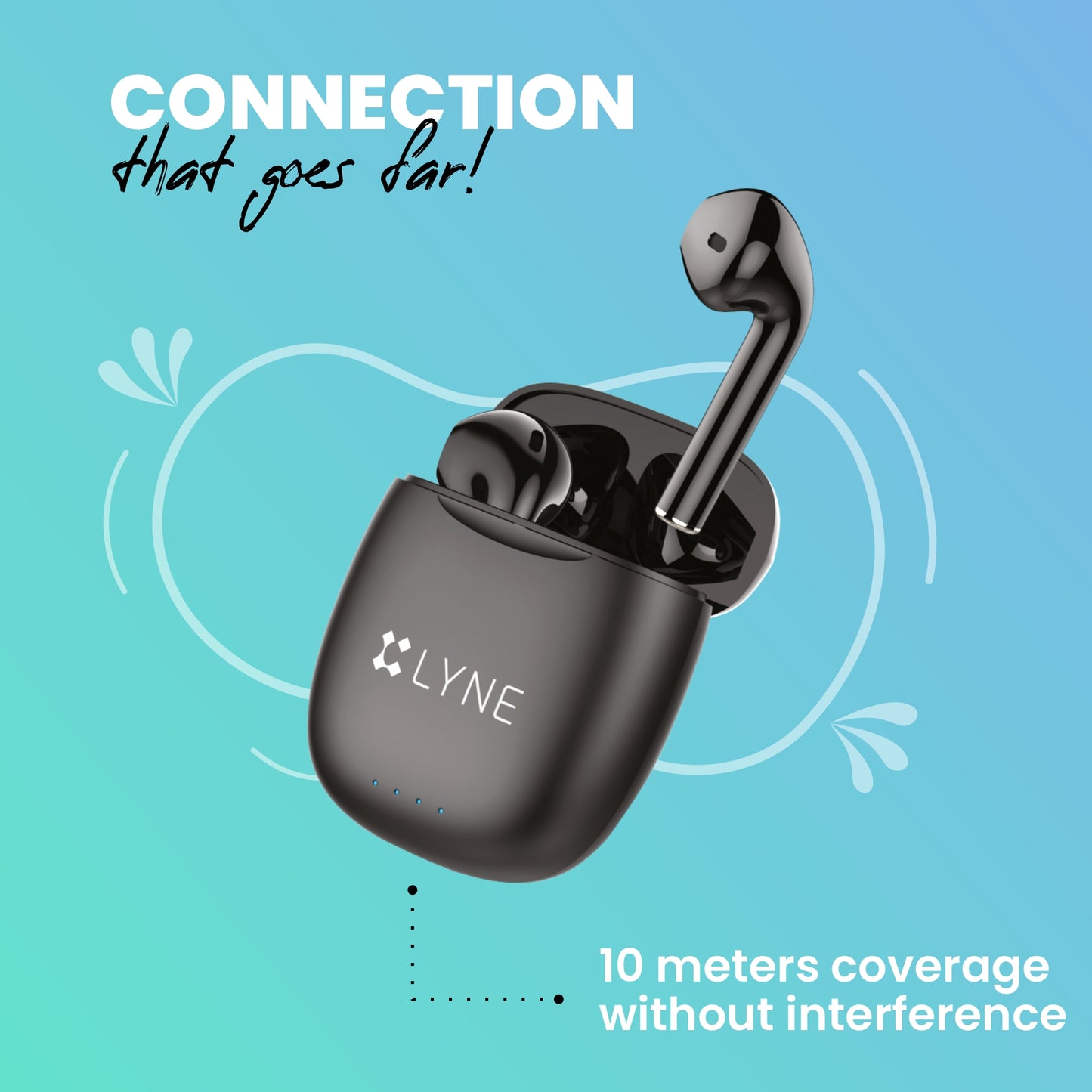 LYNE CoolPods 9 25 Hours Music Time True Wireless Earbuds with Touch Control