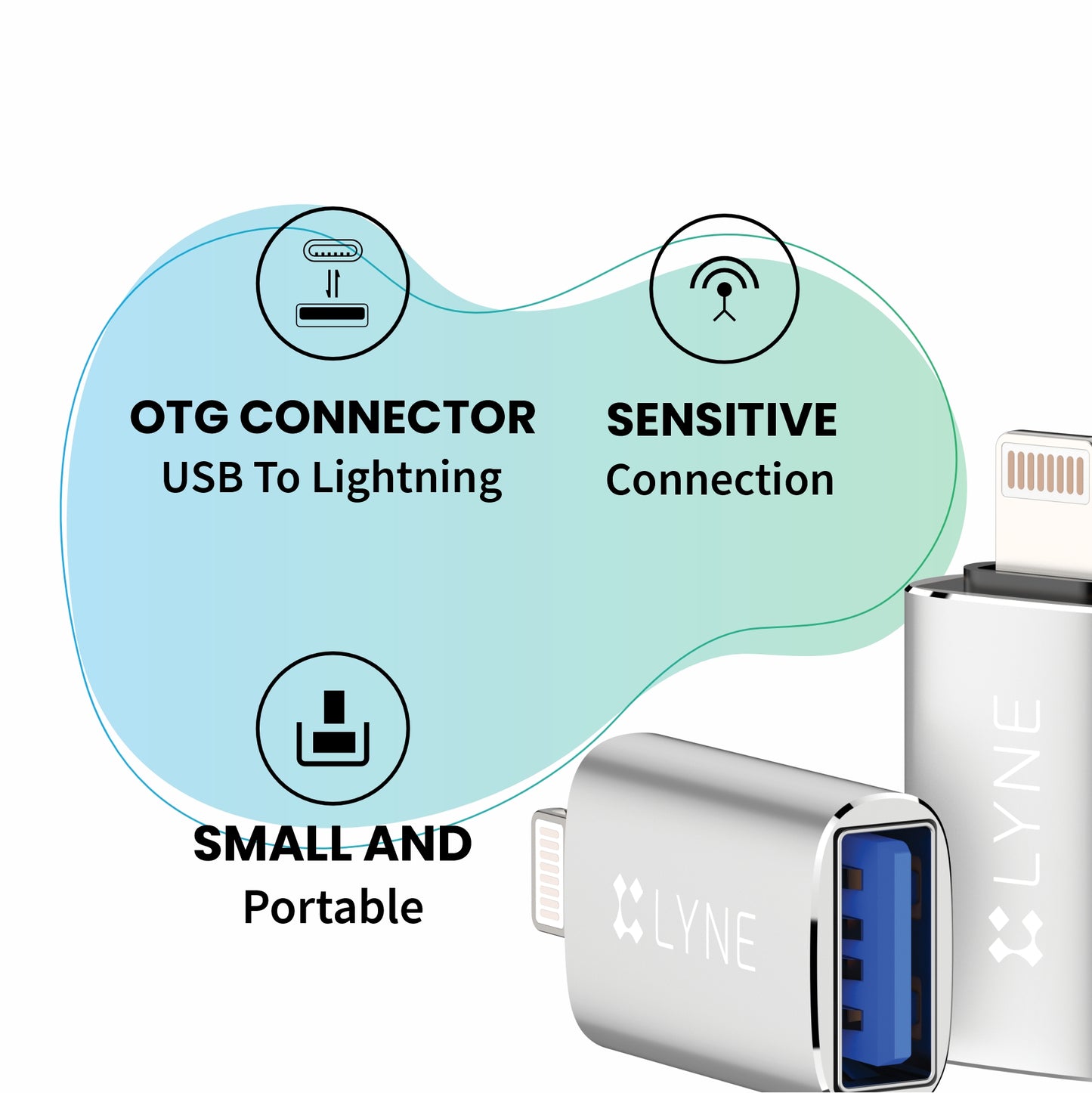LYNE Flame 4 Lightning OTG Connector