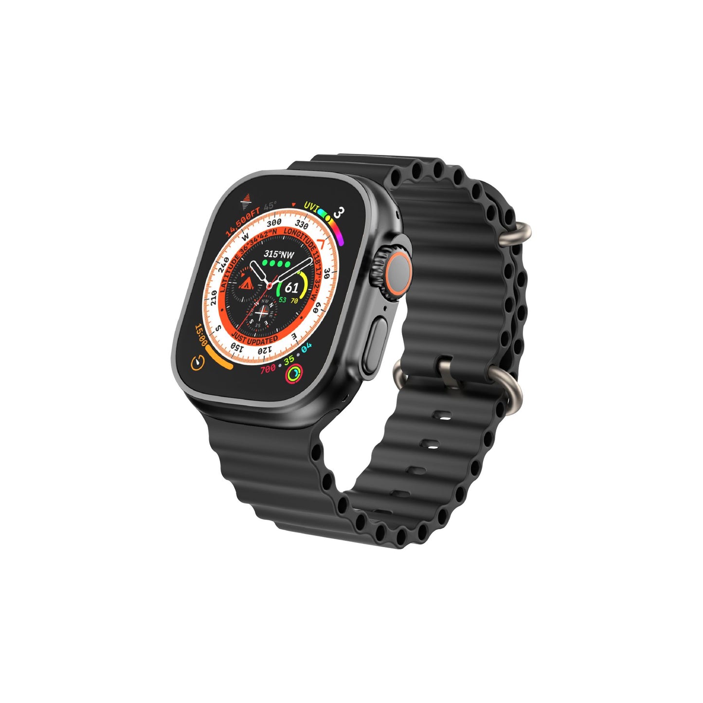 LYNE Lancer 2e Smart Watch 2.0 HD Screen, Bluetooth Calling, IP67 Water Resistance, Rotating Crown with Extra Silicone Belt