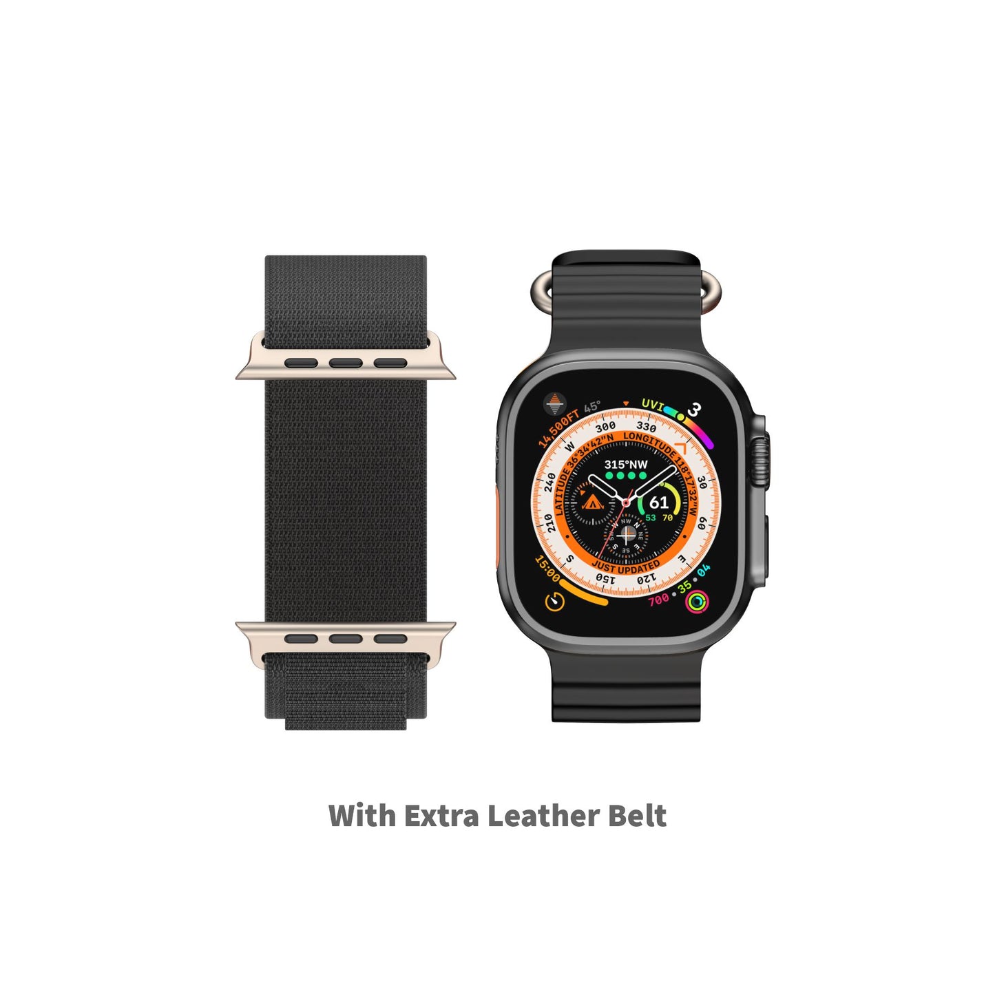 LYNE Lancer 2e Smart Watch 2.0 HD Screen, Bluetooth Calling, IP67 Water Resistance, Rotating Crown with Extra Silicone Belt