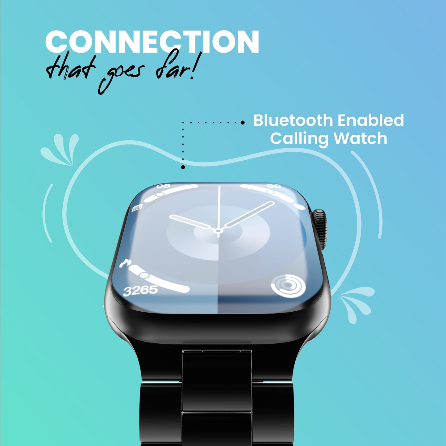 LYNE Lancer 16 Smart Watch 2.1" TFT Screen, Bluetooth Calling & IP65 Water Resistance