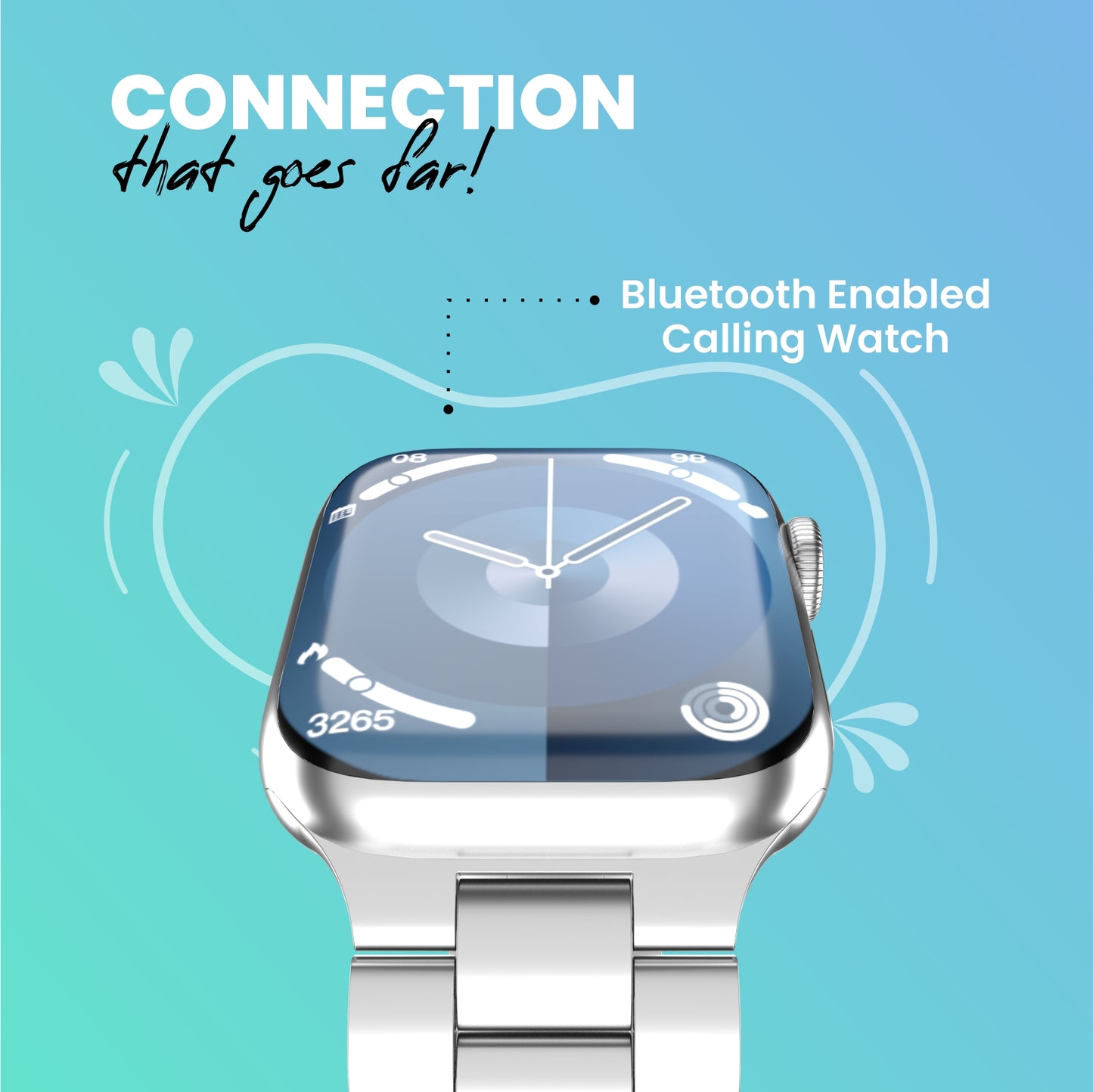 LYNE Lancer 16 Smart Watch 2.1" TFT Screen, Bluetooth Calling & IP65 Water Resistance