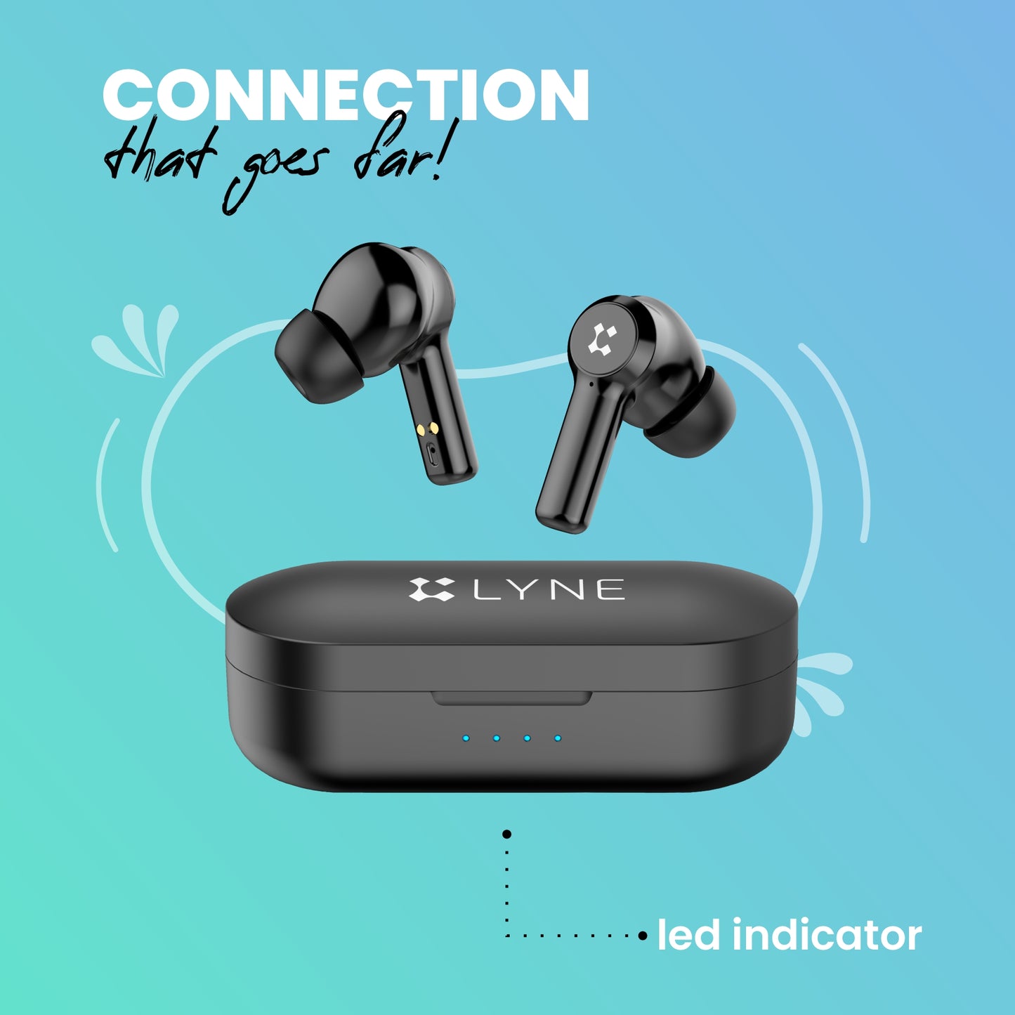 LYNE CoolPods 1 24 Hours Music Time True Wireless Earbuds