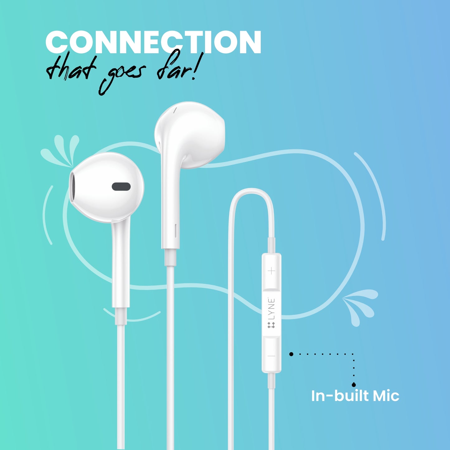 LYNE Photon 15 Wired Earphone with Type-C Connector & Noise Reduction