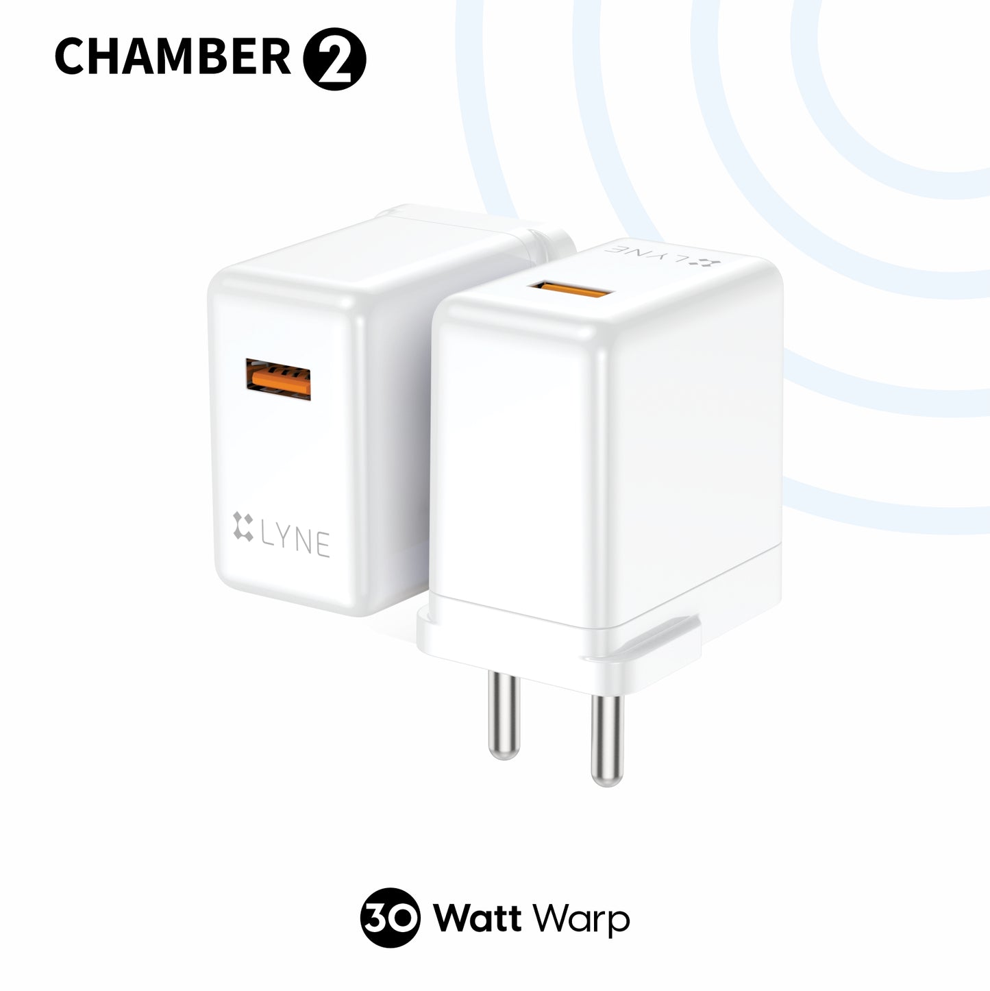 LYNE Chamber 2 30W Output, Smart Chip With 65W Cable