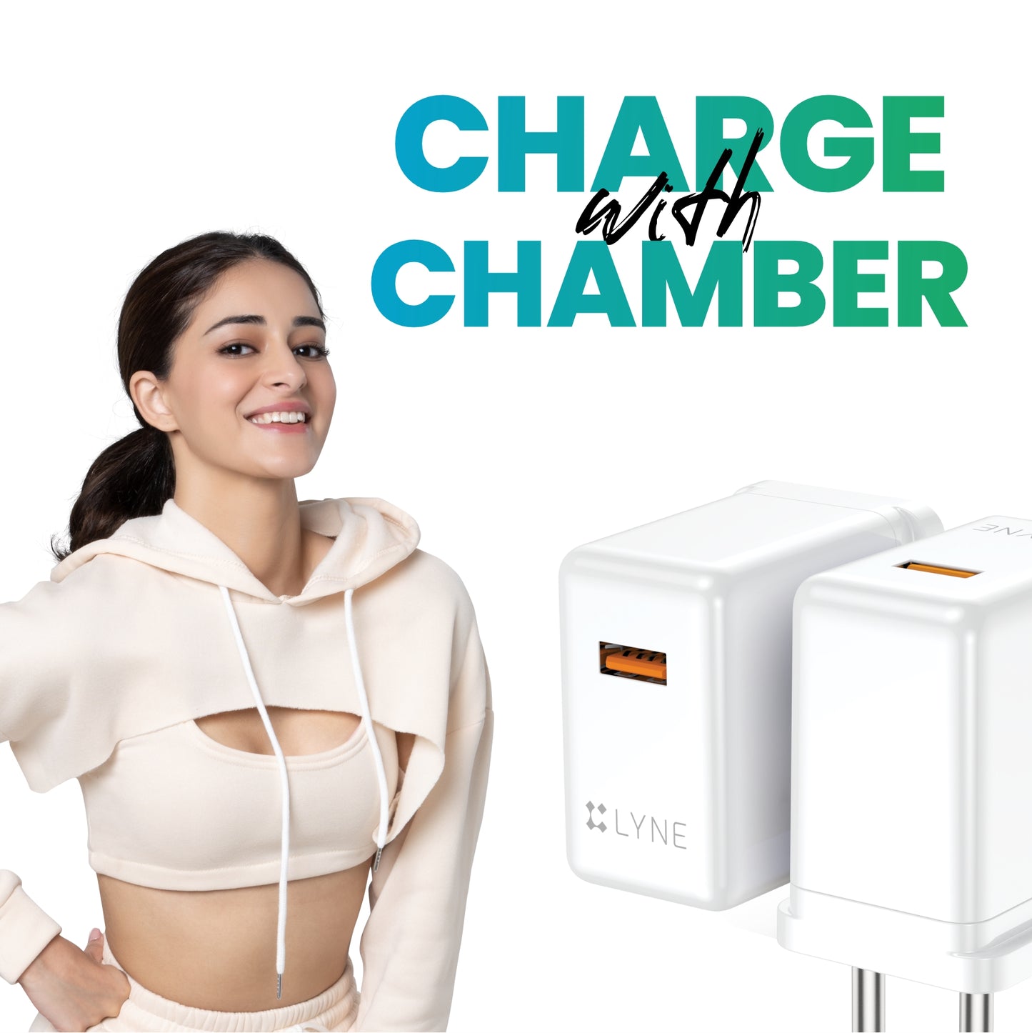 LYNE Chamber 2 30W Output, Smart Chip With 65W Cable