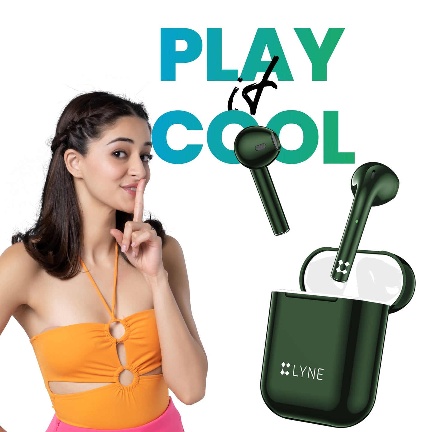 LYNE CoolPods 18 18 Hours Music Time True Wireless Earbuds with Quick Auto Pairing Feature