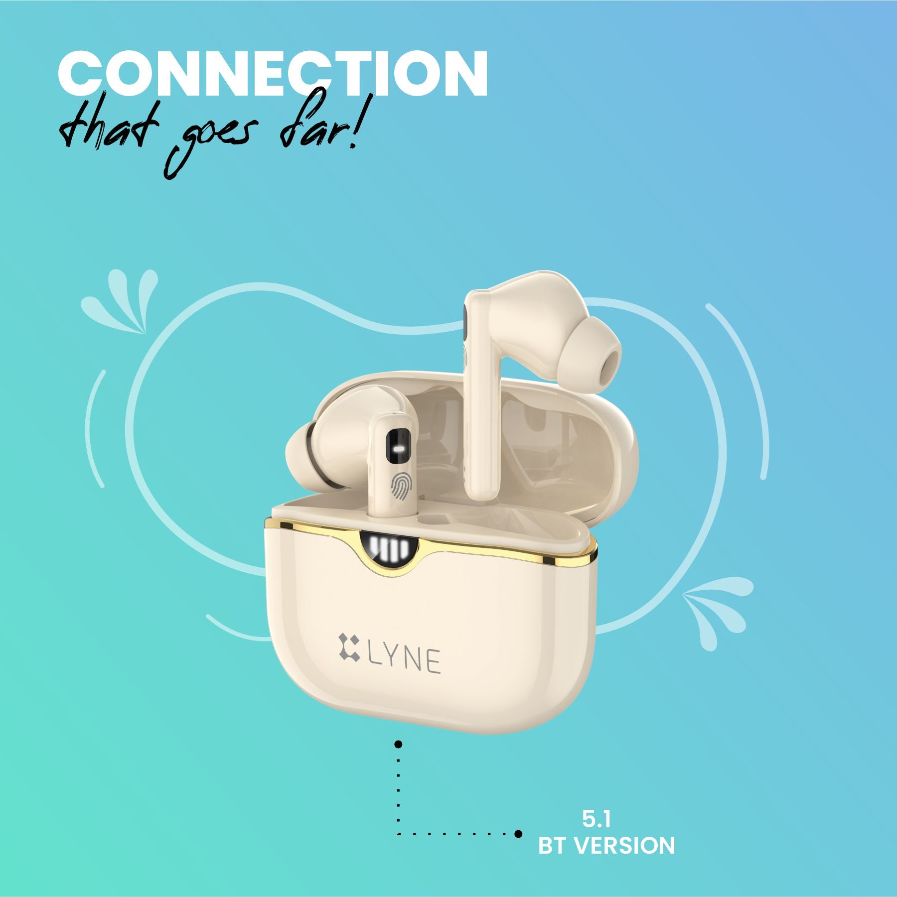 LYNE Coolpods 19 Wireless Earbuds with ENC