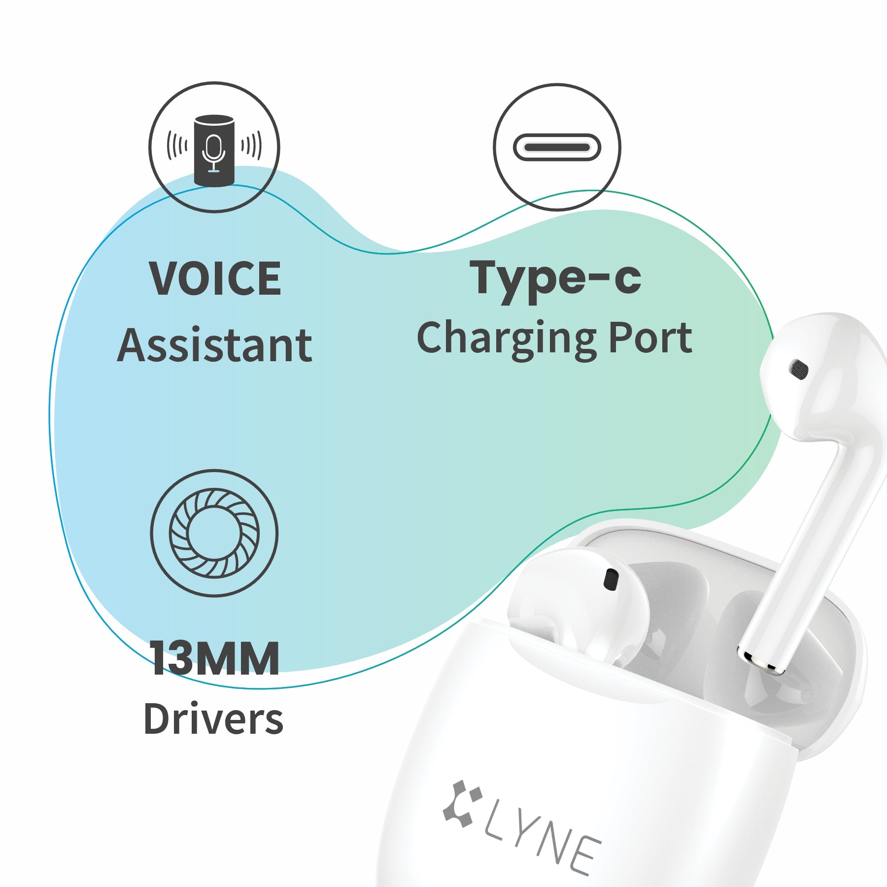 LYNE Coolpods 9 True Wireless Earbuds