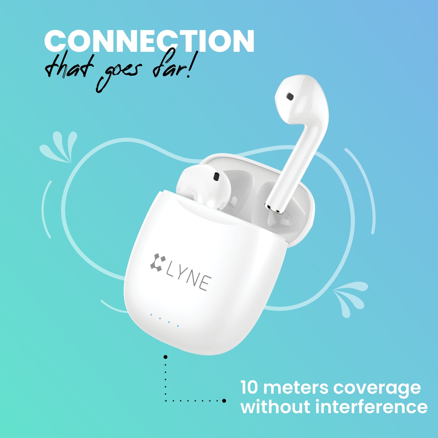 LYNE CoolPods 9 25 Hours Music Time True Wireless Earbuds with Touch Control