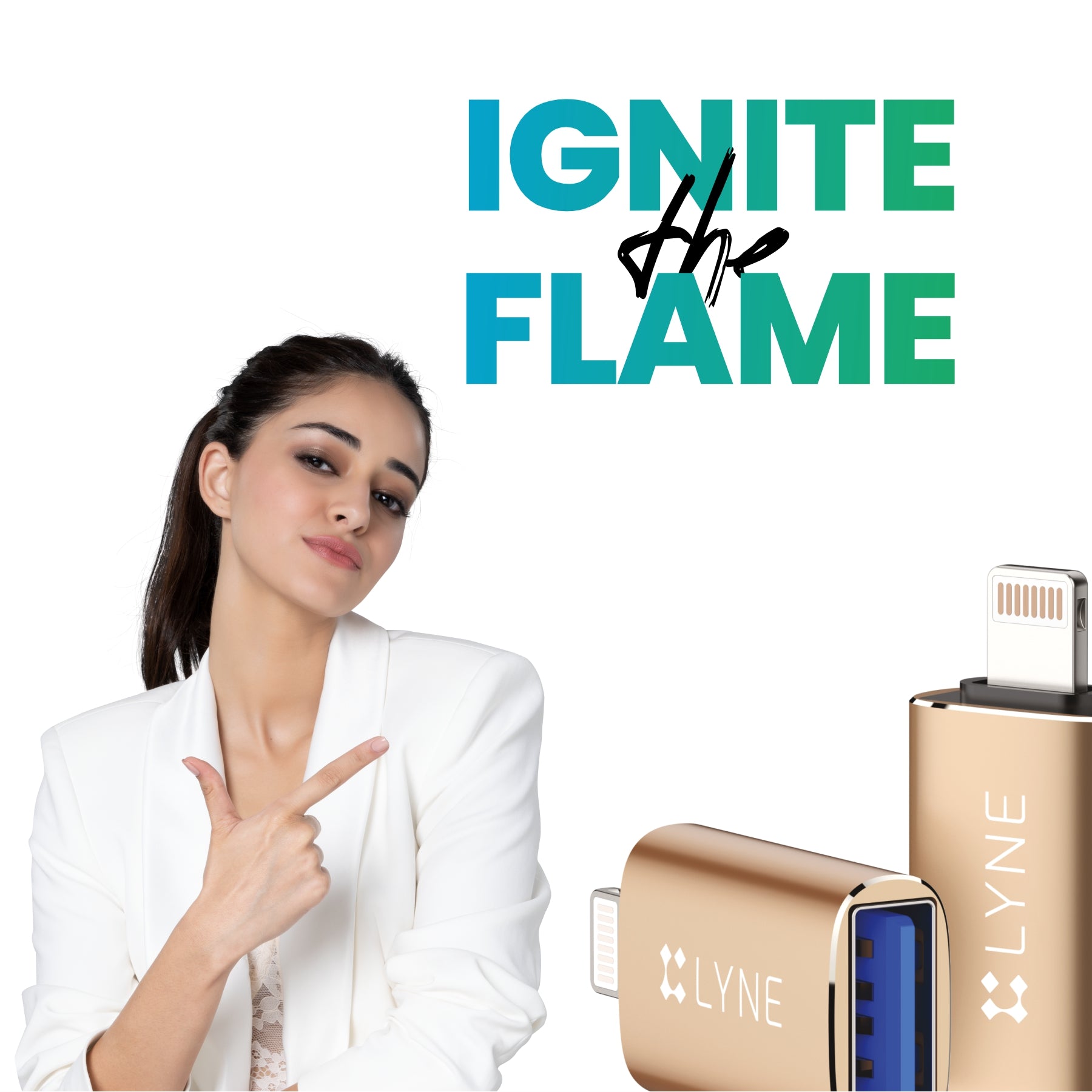 LYNE Flame 4 USB to Ligntning OTG Connector