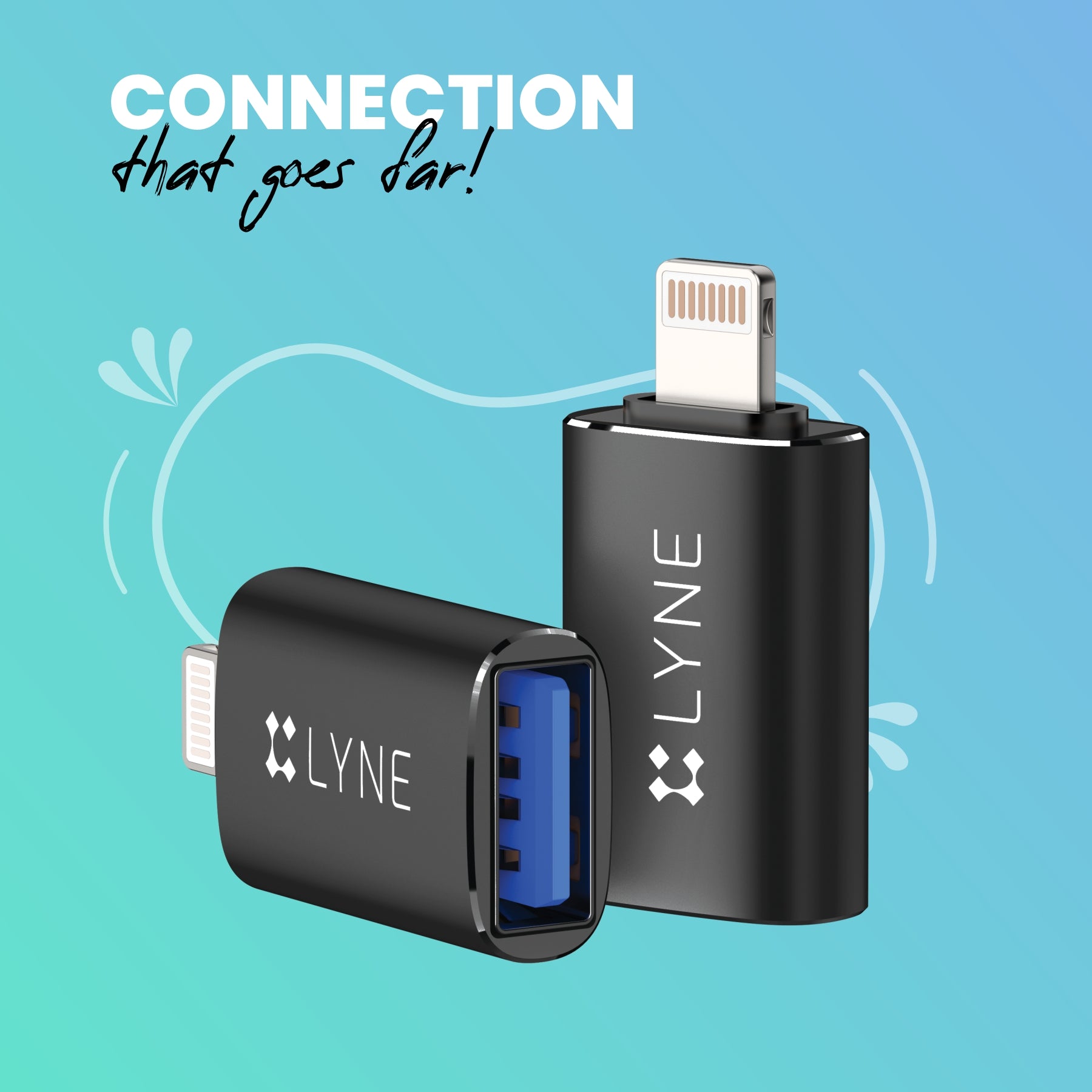  LYNE Flame 4 USB to Ligntning OTG Connector