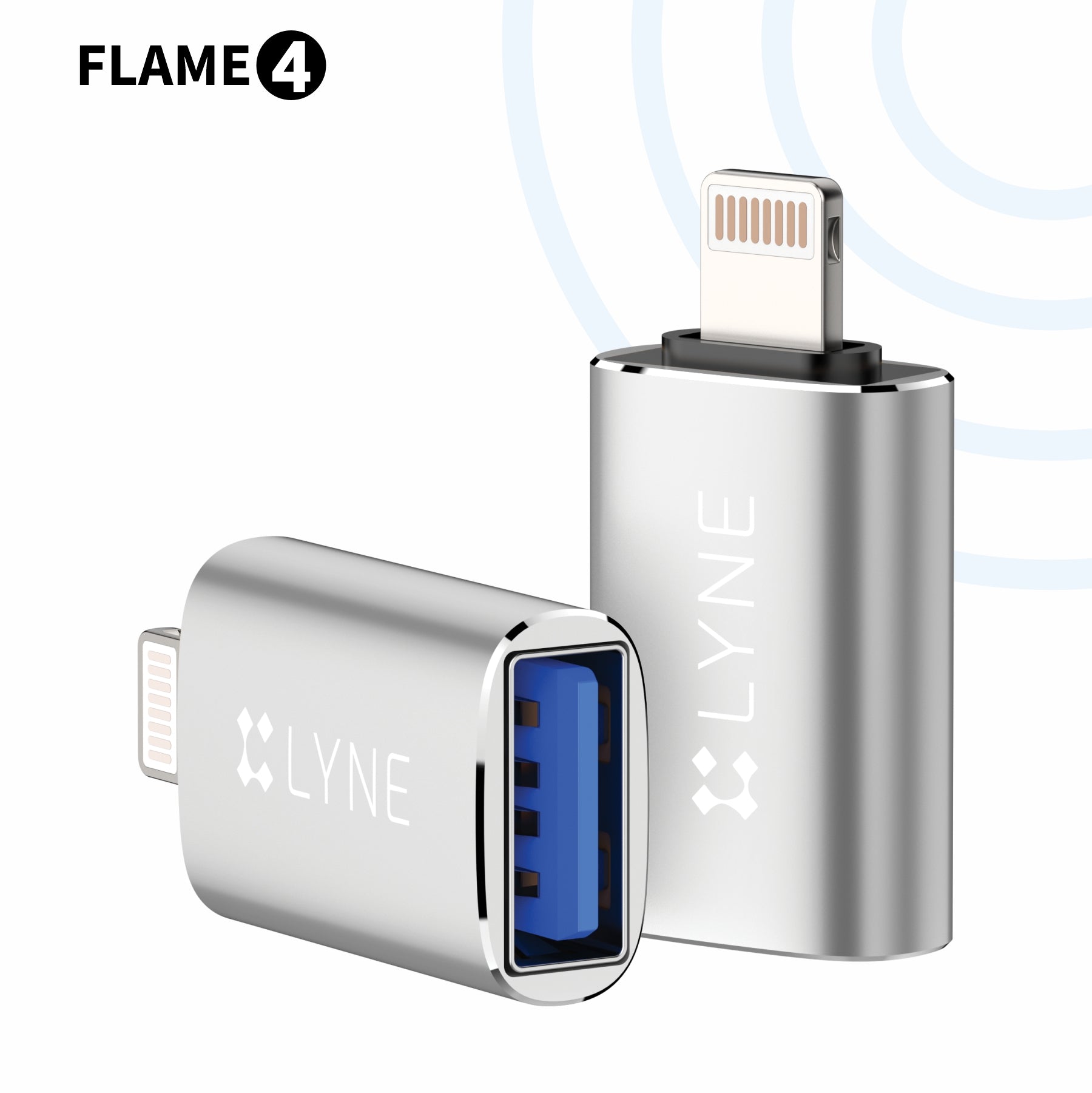 LYNE Flame 4 USB to Ligntning OTG Connector