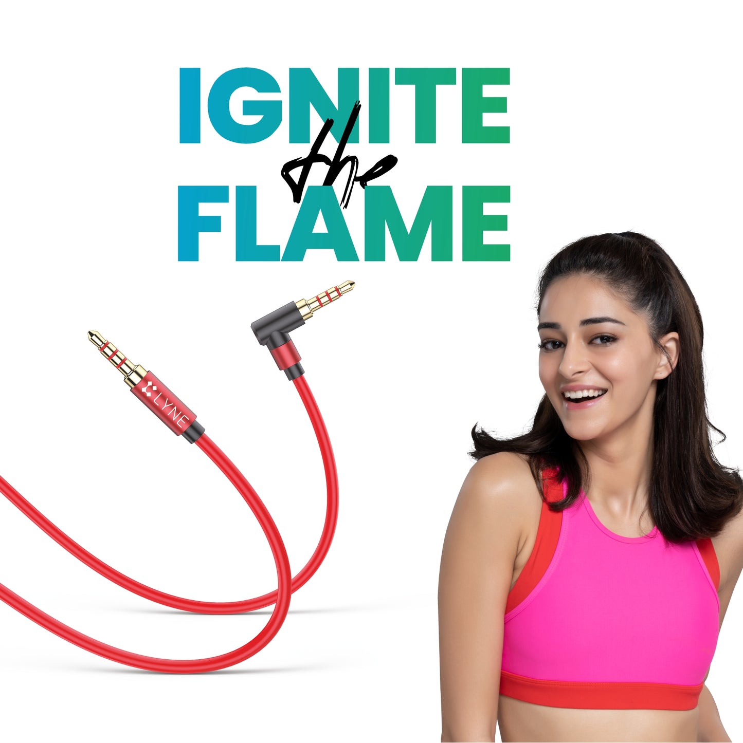 LYNE by U&I Flame 9  3.5mm Jack, Two Way Mutual, 1 Mtr. Length