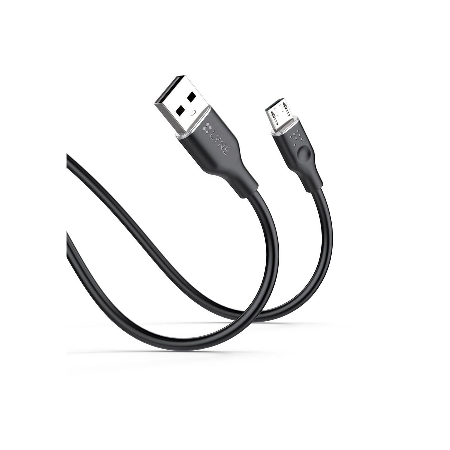 LYNE Flexy 23 30W Output, 1 m, Micro USB High Quality Data Cable, Fire Resistance & Stable Voltage
