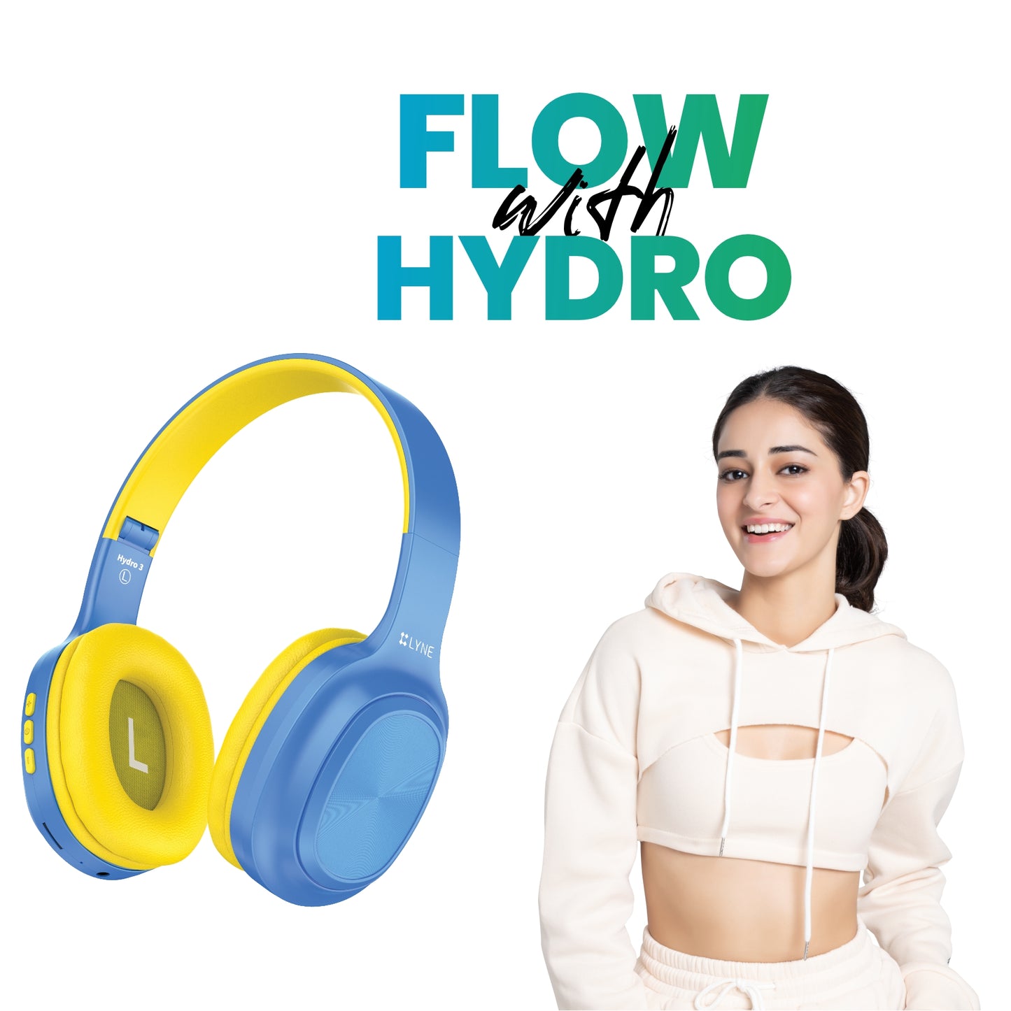 LYNE Hydro 3 20 Hours Music Time Bluetooth Headphone with Dual Pairing Feature