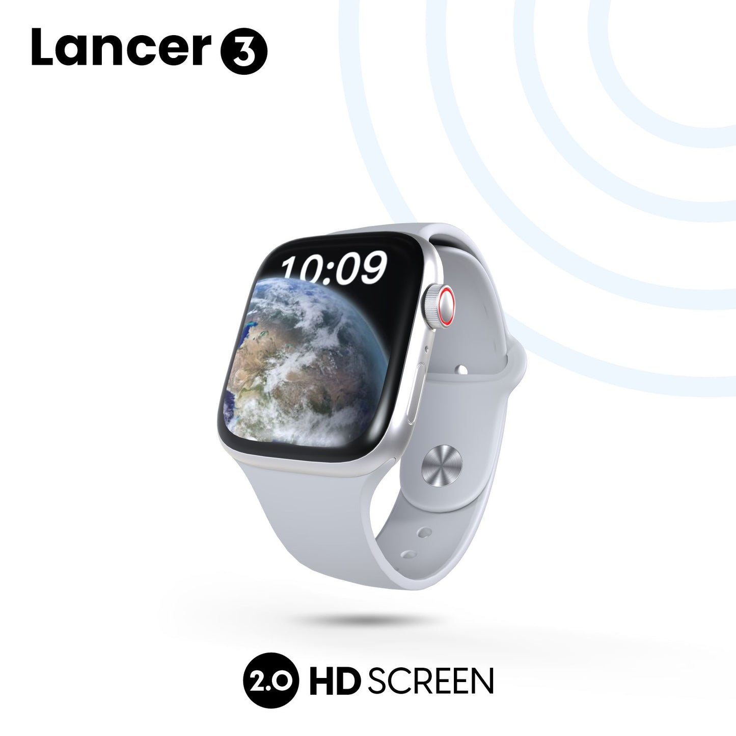 LYNE Lancer 3 Smart Watch 2.0" IPS Screen, Bluetooth Calling & IP67 Water Resistance