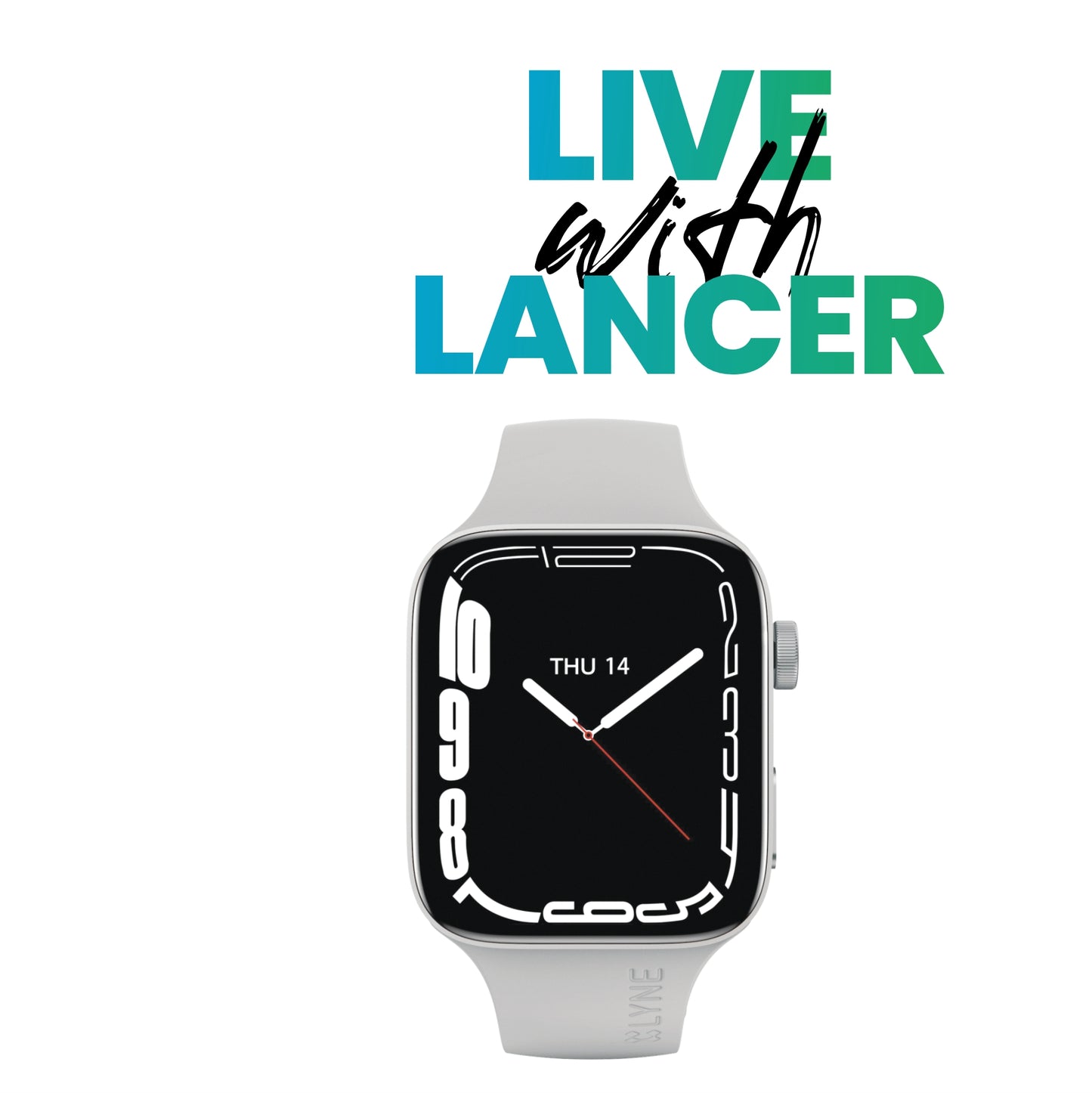LYNE Lancer 4 Smart Watch 1.75" HD Screen, Bluetooth Calling & IP67 Water Resistance