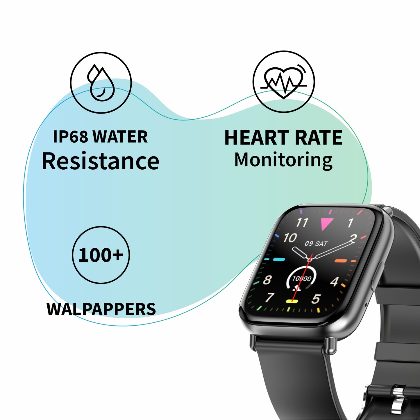 LYNE Lancer 5 Smart Watch 1.69" HD Screen, Bluetooth Calling & IP68 Water Resistance