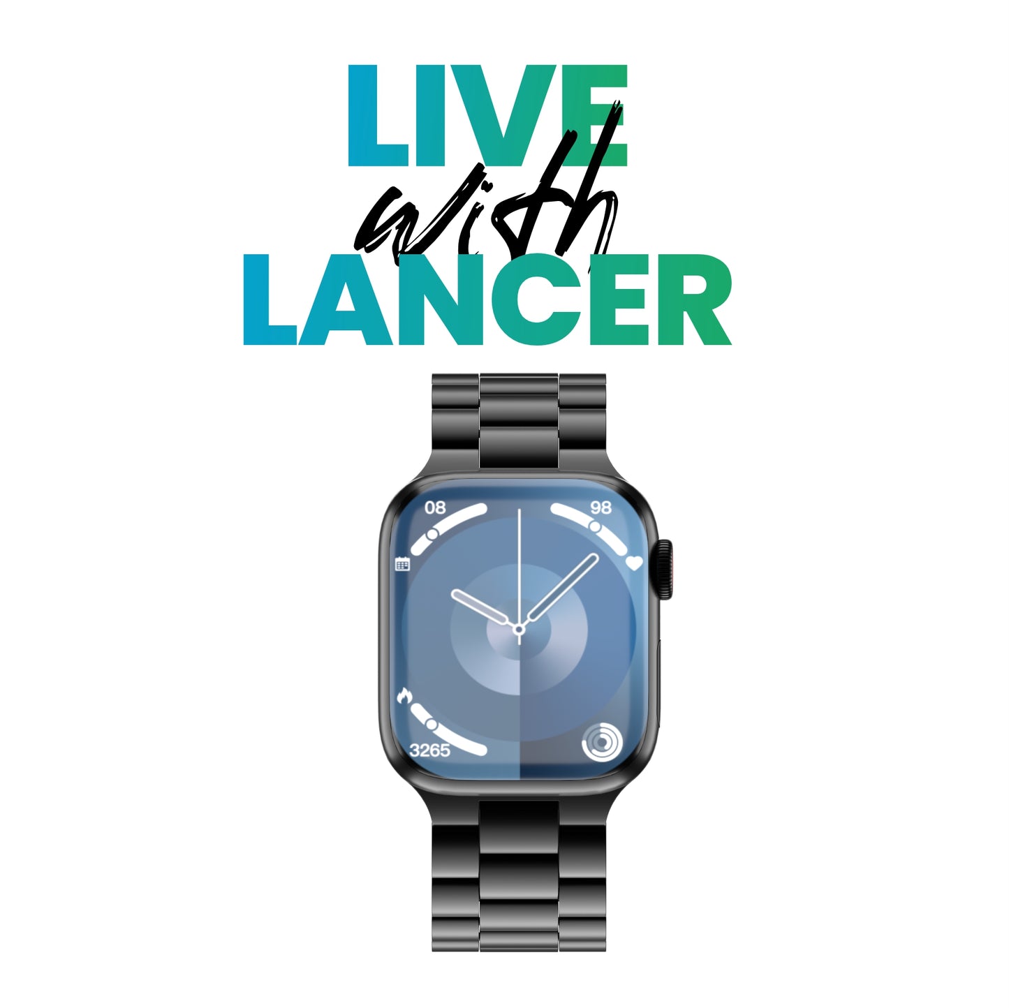LYNE Lancer 16 Smart Watch 2.1" TFT Screen, Bluetooth Calling & IP65 Water Resistance