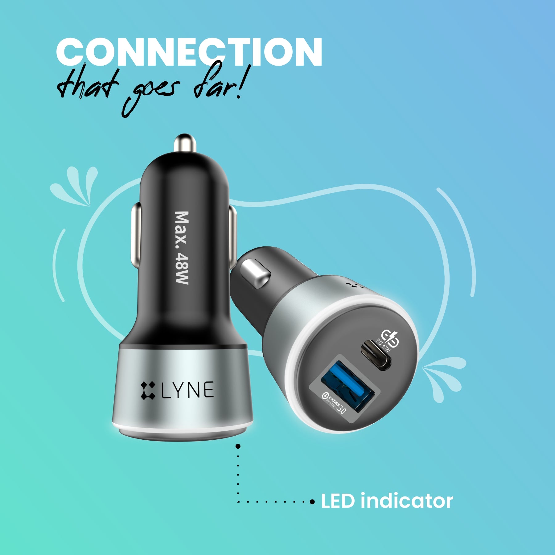 LYNE Piston 9 Car Chargers