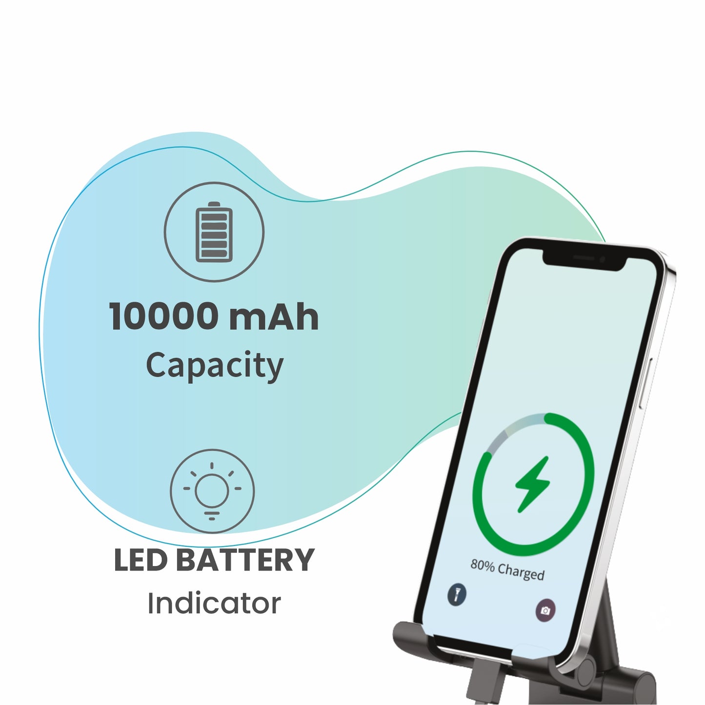 LYNE Powerbox 4 10K mAh Battery Capacity, 46 Hours Extra Backup, Single USB Port, LED Battery Indicator