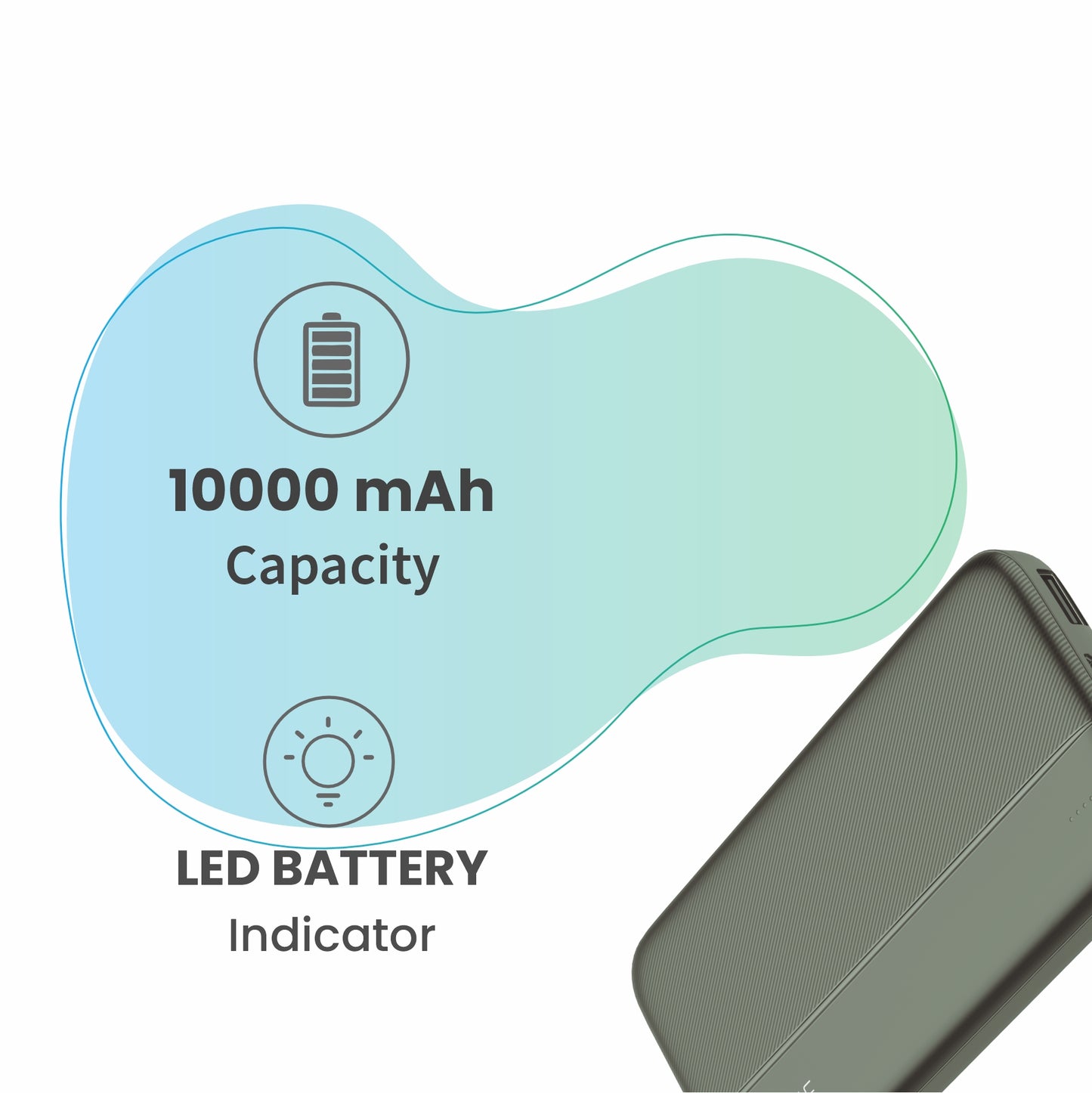 LYNE Powerbox 6  10K mAh Battery Capacity, Dual USB Port, 46 Hours of Extra Backup, LED Battery Indicator
