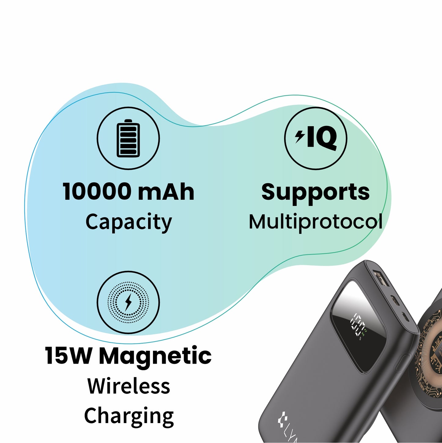 LYNE Powerbox 9 22.5W PD Output, Magnetic Wireless Charging