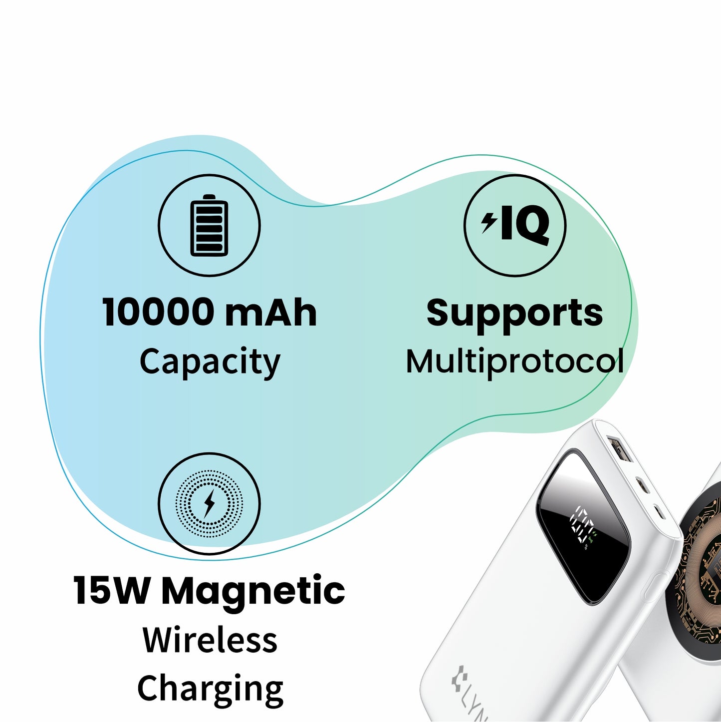 LYNE Powerbox 9 22.5W PD Output, Magnetic Wireless Charging