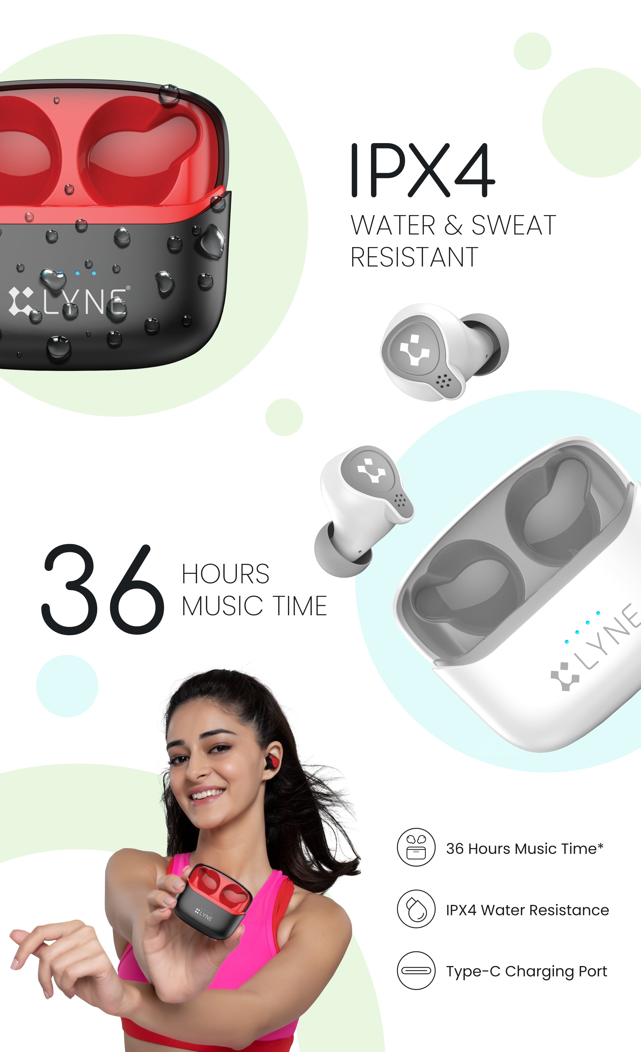 LYNE Coolpods 3 True Wireless Earbuds