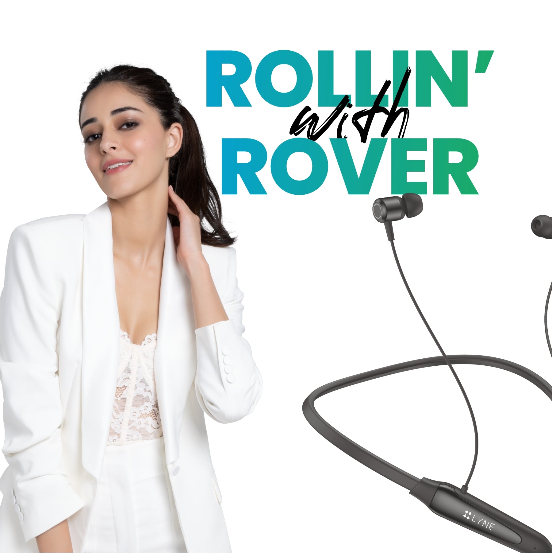  LYNE Rover 15 Bluetooth Neckband with Magnetic Earbuds