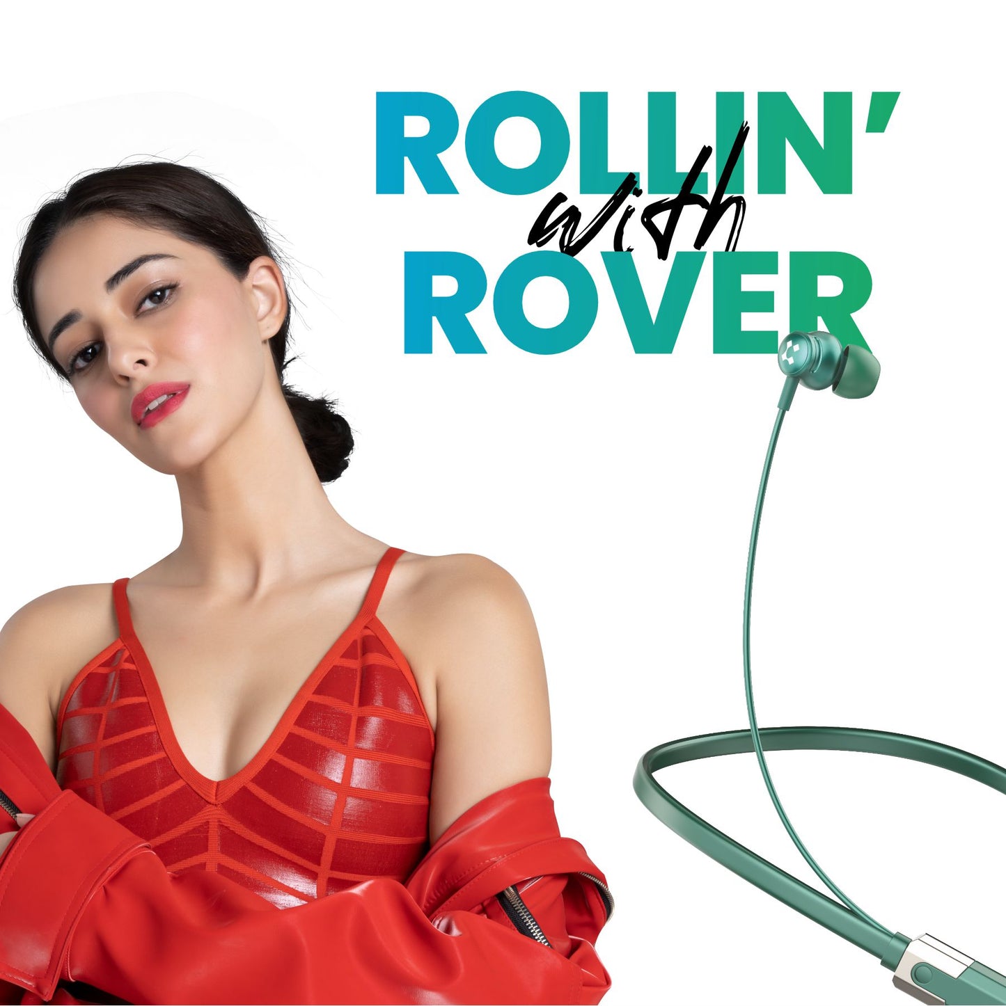 LYNE Rover 3 36 Hours Music Time Bluetooth Neckband with Dual Pairing Feature, Magnetic Earbuds & Mic