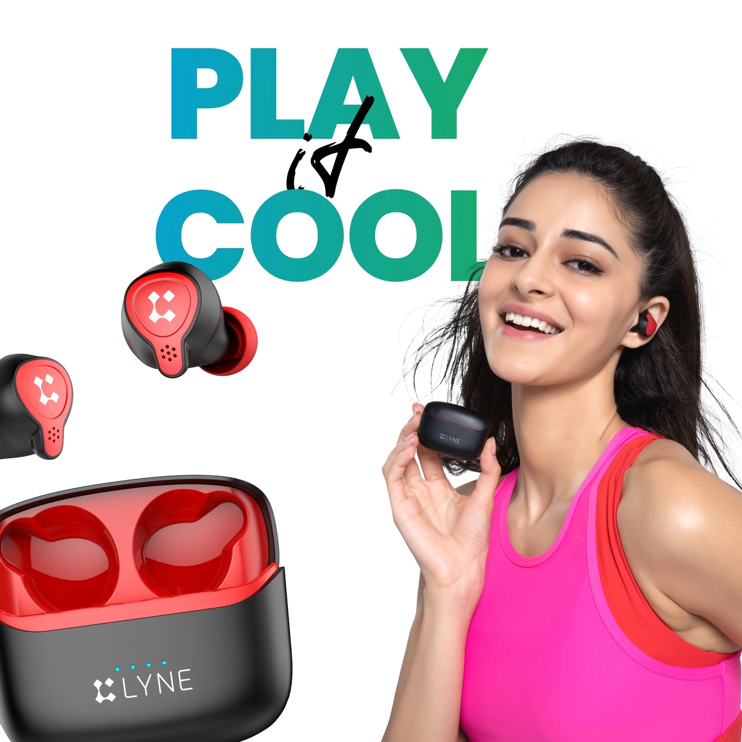LYNE CoolPods 3 36 Hours Music Time True Wireless Earbuds with IPX4 Water Resistance