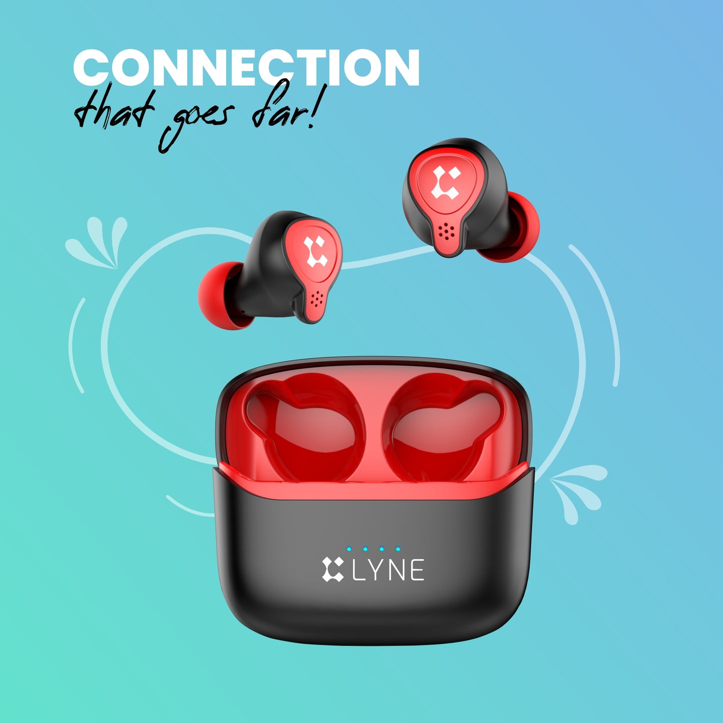 LYNE CoolPods 3 36 Hours Music Time True Wireless Earbuds with IPX4 Water Resistance