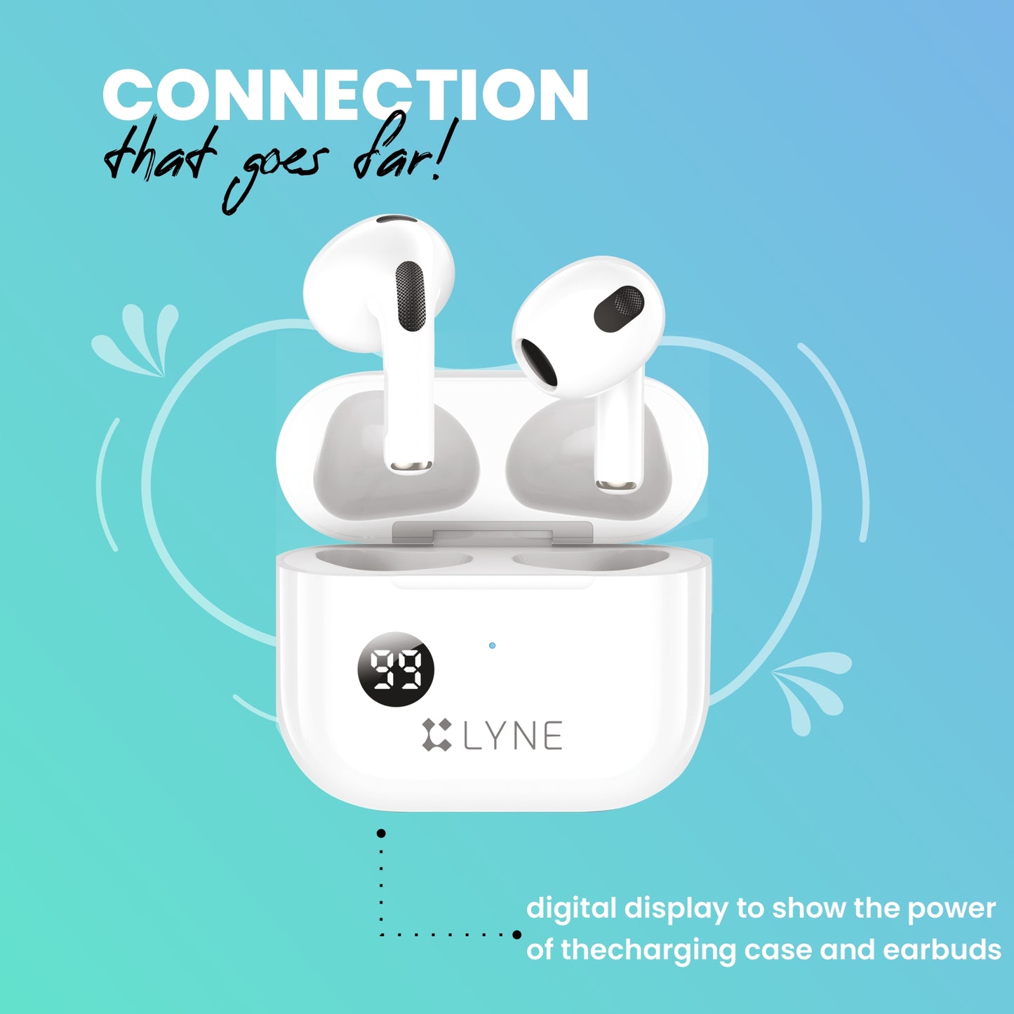 LYNE CoolPods 5 36 Hours Music Time True Wireless Earbuds with IPX4 Water Resistance